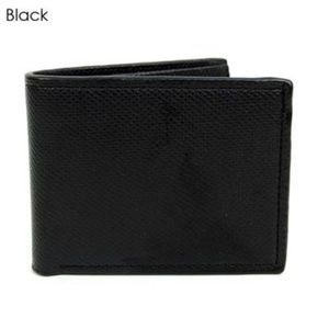 Bi fold leather mens wallet